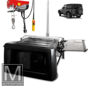 Hardtoplift für Jeep Wrangler JK Hardtop 2007-18 und elektrische Seilwinde neu - Picture 1 of 3