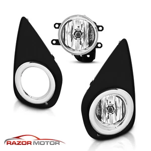 Par de luces antiniebla + arnés de cableado + interruptor + soporte 2016 para Toyota Yaris 2015-2017 - Imagen 1 de 8