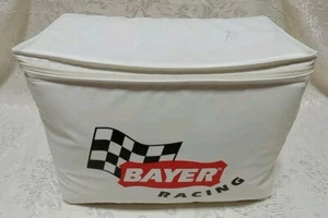 Vintage BAYER RACING Soft-Sided Collapsible 6-Pack Cooler - Picture 1 of 12