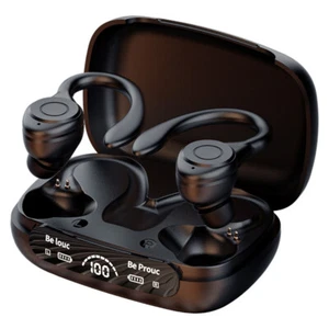 Bluetooth 5.3 Wireless TWS Earbuds Over Ear Earhooks Sport Sweatproof Headphones - Picture 1 of 16