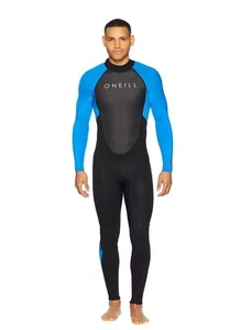ONeill Mens Reactor-2 3/2mm Back Zip Full Wetsuit Black/Ocean MT - Picture 1 of 7
