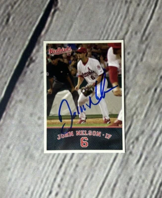 2007 MultiAd Sports Memphis Redbirds John Nelson #12 Signed Auto Card - Image 1 of 2