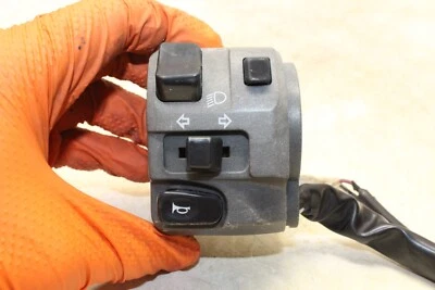 Kawasaki Ninja ZX6R ZX600P 2007 OEM clip izquierdo en mango bocina interruptor de señales Foto 1 de 4