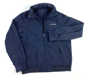 Tommy Hilfiger Long Sleeve Hooded Full Zip Jacket Mens Size XS Blue - Picture 1 of 10