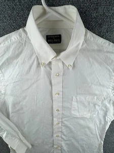 Gitman Bros Bill Paul White Button Up Cotton Oxford Long Sleeve USA Made 15.5 - Picture 1 of 22