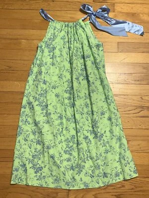 Kelly’s Kids Green Blue Floral Dress Size 14-16 - Image 1 of 4