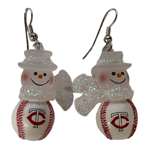 MLB Snowman Dangle Earrings Cover