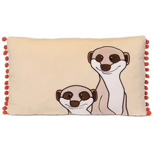 NICI Kissen mit den fröhlichen Erdmännchen 48747 - NICI Kuschelkissen 43x25cm - Bild 1 von 3