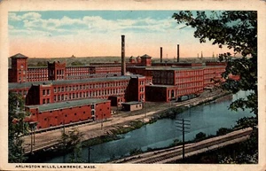 POSTKARTE ARLINGTON MILLS LAWRENCE MASSAHUSETTS - Bild 1 von 2
