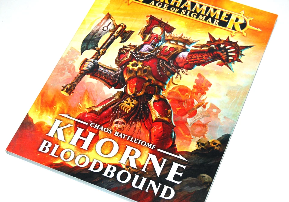 Warhammer Age of Sigmar Fantasy Khorne Bloodbound Games Workshop Codex - Immagine 1 di 1