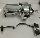 1967-70 mustang Fairlane 9 Chrome  power brake booster master cylinder+pedal Ford Cougar