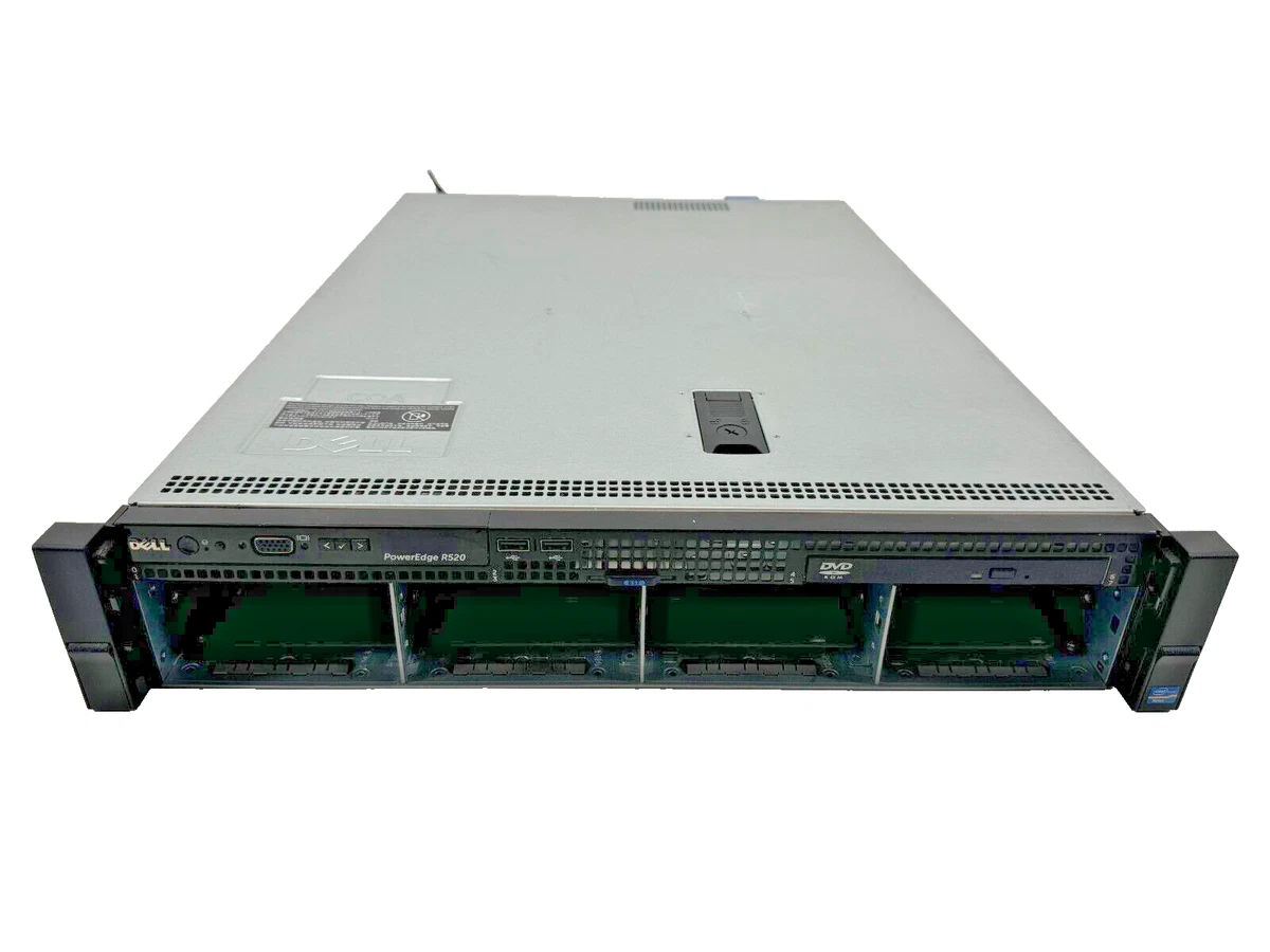 サーバー DELL PowerEdge R520 CPU6C12T MEM96GB Dell PowerEdge R520 Server 2x 2.1GHz Eight-Core E5-2450, 96GB, 8x 2TB
