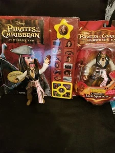 3 Jack Sparrow Pirates of the Caribbeans,2 brand new in box with Book $15.00  - Picture 1 of 7