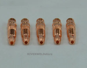 TIG Collet Bodies 10N28 1/8" & 3.2mm Orifice fit SR DB PTA WP 17 18 26 Torch 5pk - Picture 1 of 3