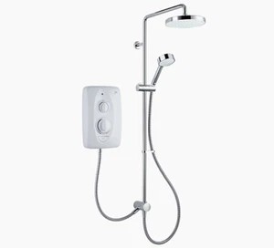 Mira Jump Dual Multi-Fit (10.8 kW) Electric Shower White/Chrome 1.1788.576 NEW - Picture 1 of 6