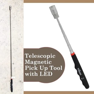 Magnetic Pick Up Long Reach Telescopic Tool with LED Light Extending Lift Rolson - Picture 1 of 12