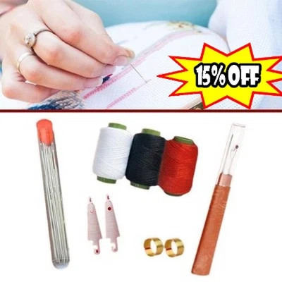 37pcs Sewing Tool Set, Needles Thread Hand Repair Tools..DIY Hand Made CraftSet - Bild 1 von 4