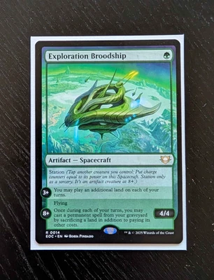 EXPLORATION BROODSHIP Rare Commander: Edge of Eternities Near Mint MTG - Image 1 of 2