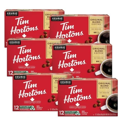 Tim Hortons Original Blend Medium Roast Coffee K-Cup Pods 72ct Keurig