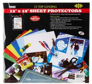 Pioneer Bulk Sheet Protectors for 12 x 12 Pages (Pack of 25) - Picture 1 of 3