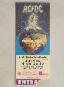 ENTRADA CONCIERTO AC/DC - BALL BREAKER 1996 MADRID - Imagen 1 de 2