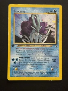 Suicune Holo 14/64 Prima Edizione 1st Pokemon 2001 Neo Revelation Wotc Italiano - Foto 1 di 4