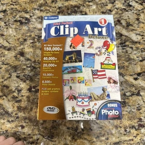Print Perfect Clip Art Deluxe 6 Discs 210000+ images with 2 Extra Discs w inst - Afbeelding 1 van 5