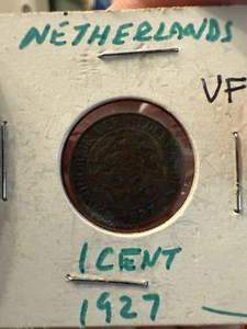 Netherlands 1 Cent 1927, Coin, VF - Picture 1 of 3