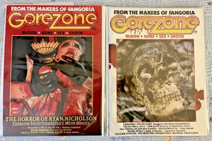 GOREZONE by Fangoria Horror Movie Magazine lot #18 & #34 Mint Condition - Picture 1 of 3