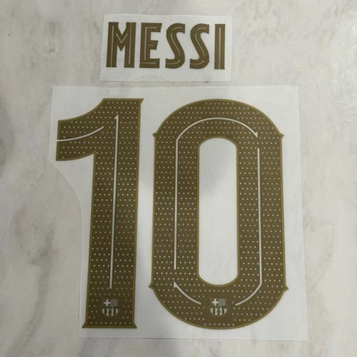 2020-21 MESSI Barcelona Away Nameset Name Number Dorsal UCL Copa Cup Champions - Image 1 of 3