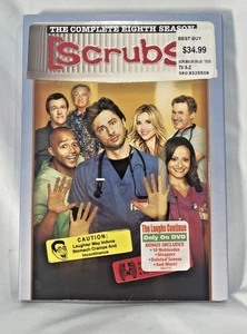 Scrubs The Complete Eighth Season DVD Set NEW Exclusive Bonus Disc Slip Cover - Picture 1 of 5