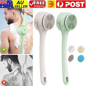 Electric Body Brush Back Scrubber for Shower, Dual Handle Auto Spinning Exfoliat - Picture 1 of 14
