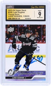 Luke Hughes New Jersey Devils Autographed 2023-24 Upper Deck Series - Picture 1 of 3