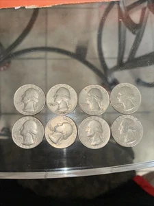 1965 quarter no mint mark Set Of 8, Great Coins  - Picture 1 of 13