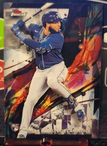 2024 Topps Finest Junior Caminero #24 Rookie Card  - Picture 1 of 2