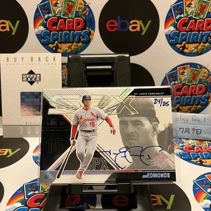 2003 Upper Deck SPx Jim Edmonds 24/25 St. Louis Cardinals Buy Back Auto Card - Picture 1 of 2