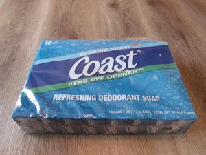 16 4 OUNCE CLASSIC SCENT COAST EYE OPENER DEODORANT SOAP NEW IN PACKAGE - Picture 1 of 1