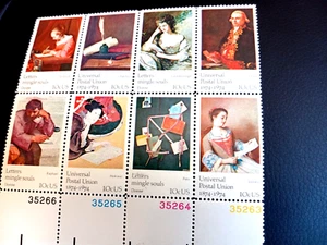 U.S. Block of 8 Stamps No.1530-1538 - Picture 1 of 3