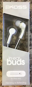 Koss In-ear Buds With In-line Mic - Picture 1 of 2