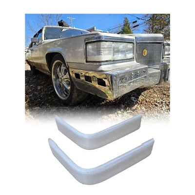 Par de lentes de luz de señal de giro transparentes para Cadillac Brougham 1990-92 Foto 1 de 4