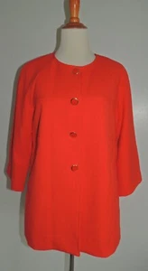 BLAZER DONNA CARMEN ROSSO MISTO POLI 4 BOTTONI NUOVO CON ETICHETTE TAGLIA SML - Foto 1 di 7