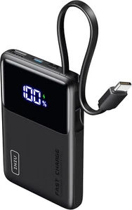 INIU Power Bank with Built-in USB C Cable, 45W 10000mAh PD Fast Charging - Photo 1 sur 7