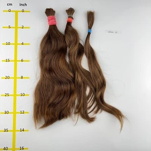 Europäisches Echthaar Rohhaare mittelblond mind.100 Gr 30-35cm - 30022521 - Picture 1 of 1