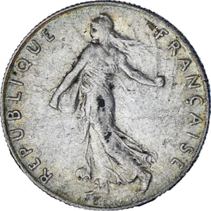 [#1113111] Coin, France, Semeuse, 50 Centimes, 1916, Paris, AU, Silver, KM:854 - Picture 1 of 2