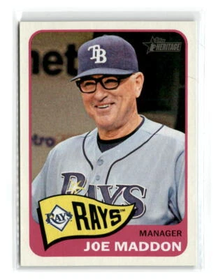 2014 Topps Heritage - #66 - Joe Maddon - Tampa Bay Rays - Image 1 of 2