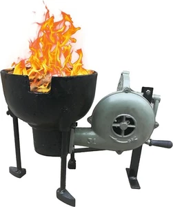 Blacksmith Forge Foundry Furnace with Hand Blower for Knife Making-Vintage Style - Picture 1 of 7