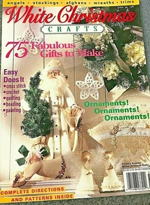 Country Accents WHITE CHRISTMAS CRAFTS, 75 multi-craft designs - Picture 1 of 12