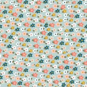 Flannel Make A Pretty Life Floral Mint - Picture 1 of 1