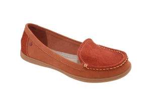 Hush Puppies Ryann Claudine dunkelorange Nubuk Slipper Halbschuh Größe 7 M - Bild 1 von 2
