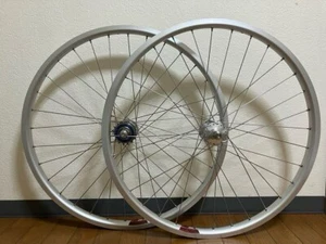 Velocity 650B Track Wheelset – Silver – White Industries Freewheel - Picture 1 of 5